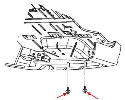 Schema montaggio paraurti posteriore Cadillac SRX (2004-2010)