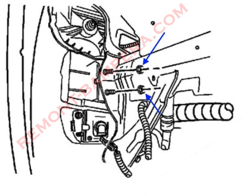 Chevrolet Epica Front Bumper Mounting Diagram (2003-2006)