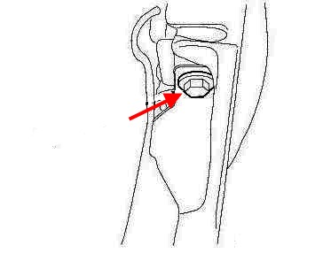 the scheme of fastening the rear bumper of the Chrysler 200 I (Lancia Flavia) (2010-2014)