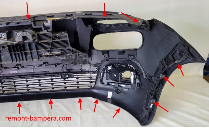 front bumper attachment points Citroen Berlingo III K9 (2018+)