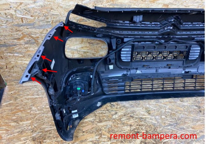 front bumper attachment points Citroen Berlingo III K9 (2018+)