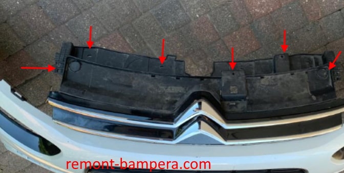 front bumper attachment points Citroen C4 Cactus I (2014-2023)