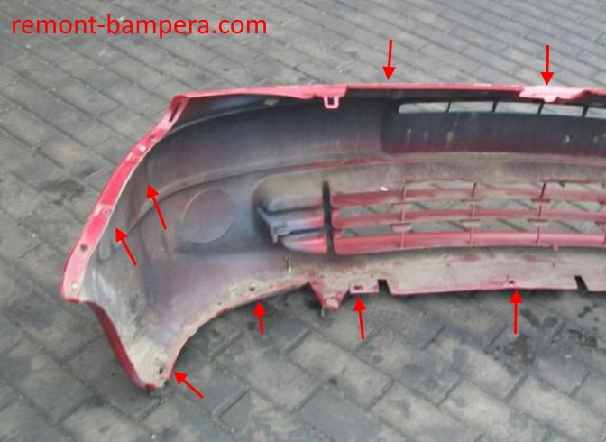 front bumper attachment points Citroen Xsara Picasso (1999-2012)