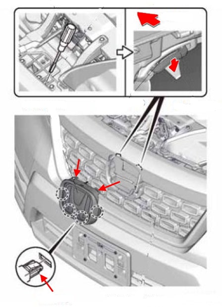 Schéma de montage de l'emblème du Honda Passport (2018+)