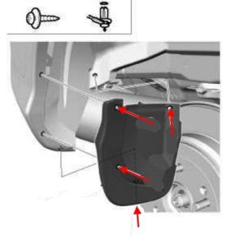 schema montaggio paraurti posteriore Honda CR-V 4 (2012-2016)