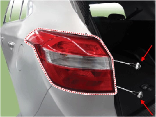 Hyundai Creta Rear Lamp Mounting Diagram (ix25)