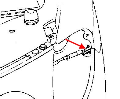 the scheme of fastening of the front bumper Hyundai Coupe (Tiburon) (1998-2001)