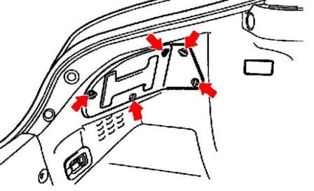 diagram of rear bumper Hyundai Coupe (Tiburon) (2002-2008)