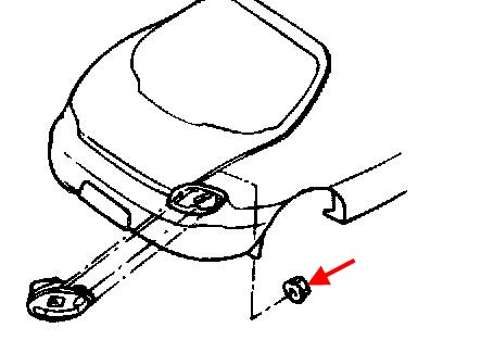 diagram of rear bumper Hyundai Coupe (Tiburon) (2002-2008)