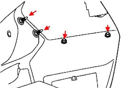 diagram of rear bumper Hyundai Coupe (Tiburon) (2002-2008)