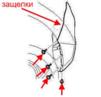 diagram of rear bumper Hyundai Elantra (2010-2015)