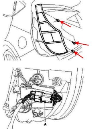 scheme of fastening of tail light Hyundai i30 (Elantra Touring)