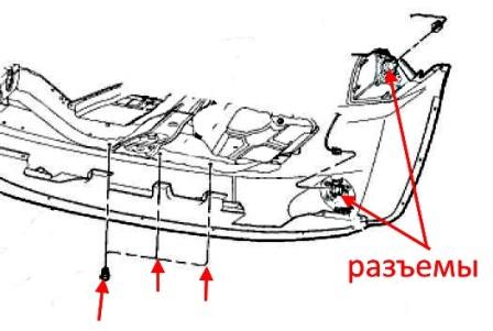 Montageplan für die vordere Stoßstange des Jeep Patriot