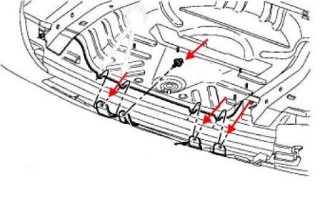 Montageplan für die hintere Stoßstange des Jeep Patriot