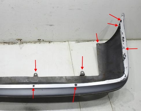 rear bumper attachment points Lancia Lybra (1998-2005)