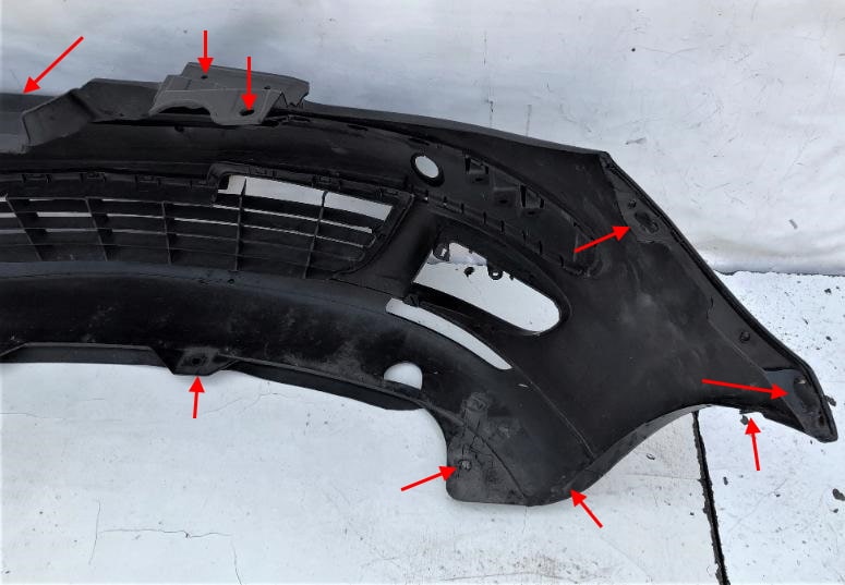 front bumper attachment points Lancia Musa (2004-2012)