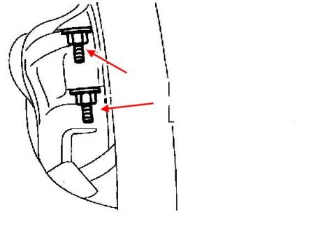 Montageplan für die vordere Stoßstange des Lincoln Navigator (1998-2002)