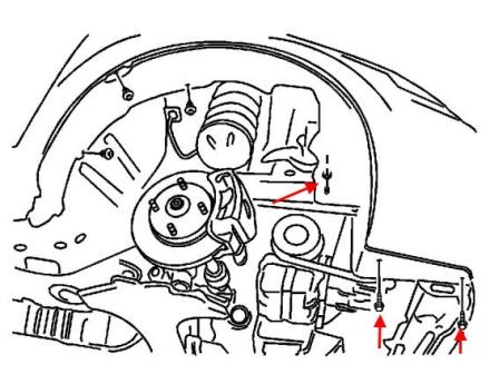 Schema di montaggio del paraurti anteriore Pontiac G3