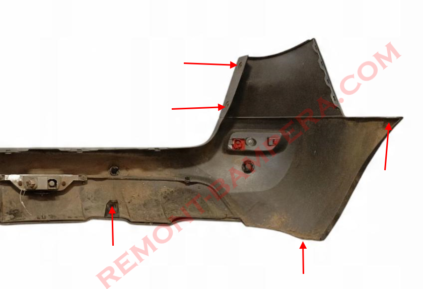 mounting points of the rear bumper Renault Koleos I