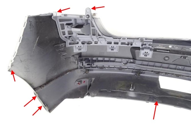 Points de fixation pare-chocs arrière Renault Vel Satis