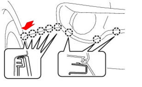 Scion FR-S rear bumper fixing diagram (Toyota 86)