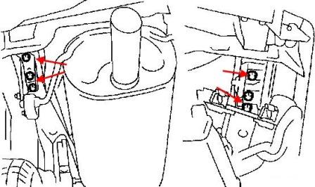 Montageplan für die hintere Stoßstange Subaru Forester SG (2002-2005)