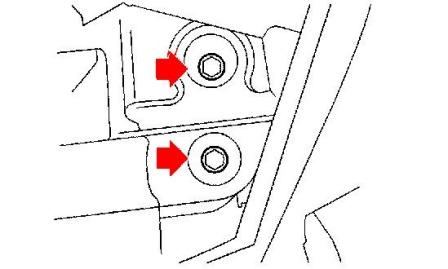 Montageplan für die hintere Stoßstange Subaru Legacy (1998-2003)