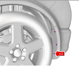 the scheme of fastening the rear bumper of the Volvo C30