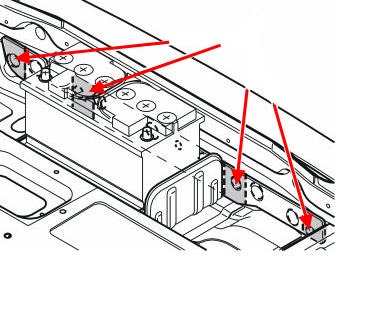 esquema de montaje del parachoques trasero Volvo XC90 (2002-2014)