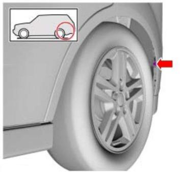 Montageplan für die hintere Stoßstange des Ford C-Max 2 (nach 2010)