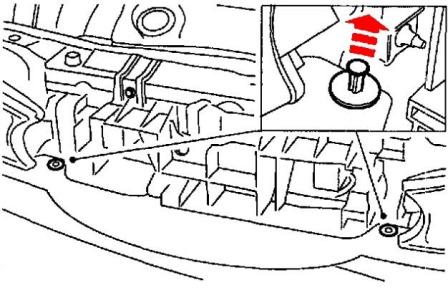 vordere Stoßstangenbefestigung Ford Contour