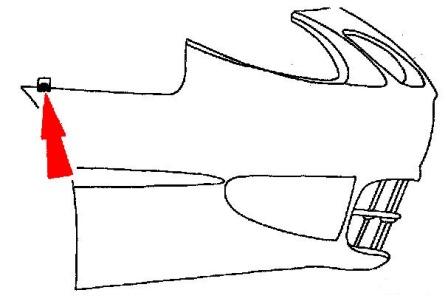 Montageplan für die vordere Stoßstange des Ford Escort