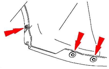 Montageplan für Frontstoßstange Ford Expedition II (2003 - 2006)