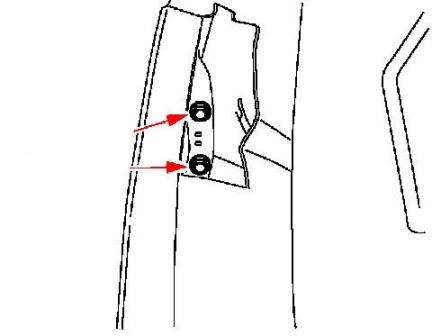 Montageplan für Frontstoßstange Ford Expedition II (2003 - 2006)