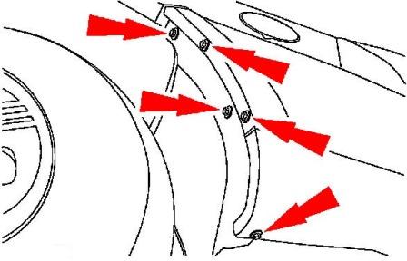 Montageplan für Heckstoßstange Ford Expedition II (2003 - 2006)