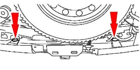 Montageplan für Heckstoßstange Ford Expedition II (2003 - 2006)