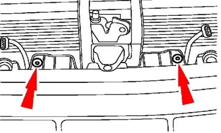 Montageplan für vordere Stoßstange Ford Focus 1 (1998-2005)