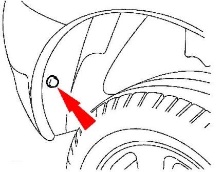 Montageplan für Heckstoßstange Ford Focus 1 (1998-2005)