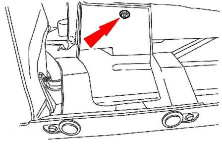 Montageplan für Heckstoßstange Ford Focus 1 (1998-2005)