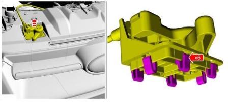 Montageplan für die vordere Stoßstange des Ford Focus 3 (seit 2012)