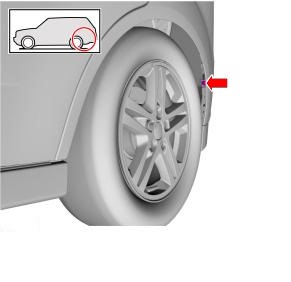 Montageplan für die hintere Stoßstange des Ford Focus 3 (seit 2012)