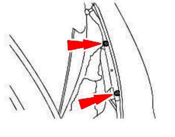 Montageplan für die hintere Stoßstange des Ford Mondeo Mk3 (2000-2007)