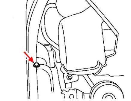 Montageplan für vordere Stoßstange Ford Taurus (2000–2007)