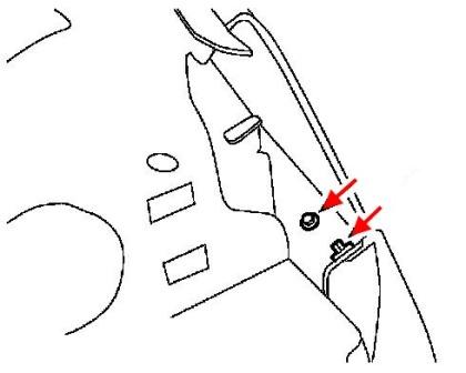 Montageplan für vordere Stoßstange Ford Taurus (2000–2007)