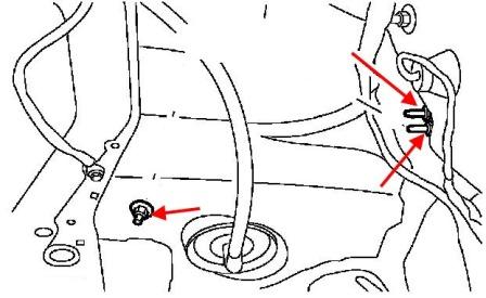 Ford Taurus (2000-2007) Montageplan für die hintere Stoßstange