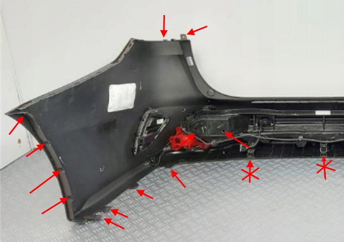 rear bumper mounting points KIA Ceed III CD (2018+)