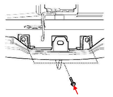 front bumper mounting diagram KIA Spectra