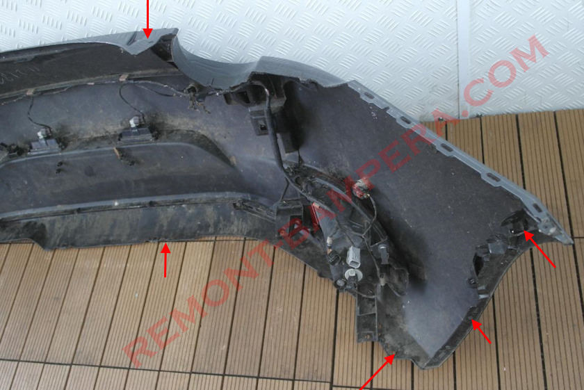 Emplacements de montage du pare-chocs arrière de la Mazda MX-5 ND (2015-2025)