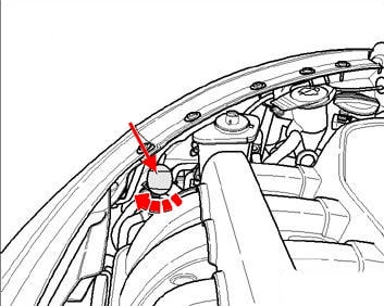 VW New Beetle Scheinwerfer-Montageplan (1997-2011)